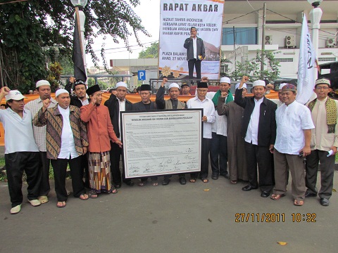 Penanda tanganan Pernyataan oleh Tokoh Masyarakat Kota Bogor