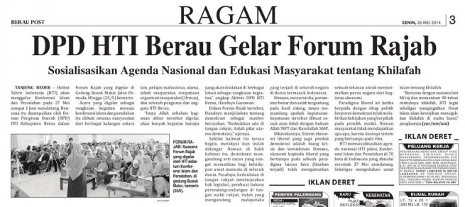 Liputan Media Cetak Lokal (Berau Post)