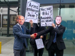 anti arm demonstrate british and israel selling arm