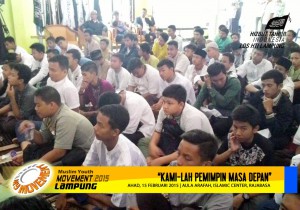 Peserta ikhwan fokus memperhatikan materi - My Movement 2015 Lampung