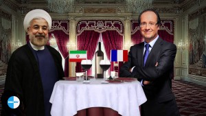 hollande dan rouhani makan malam