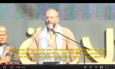 [VIDEO] Pesan Muktamar Khilafah Ahmad Al Qashash