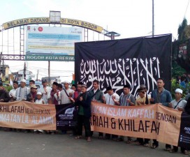 [FOTO] HTI Kota Bogor Kampanye #IslamRahmatanLilAlamin